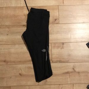 North Face Capris. Detailing at bottom.